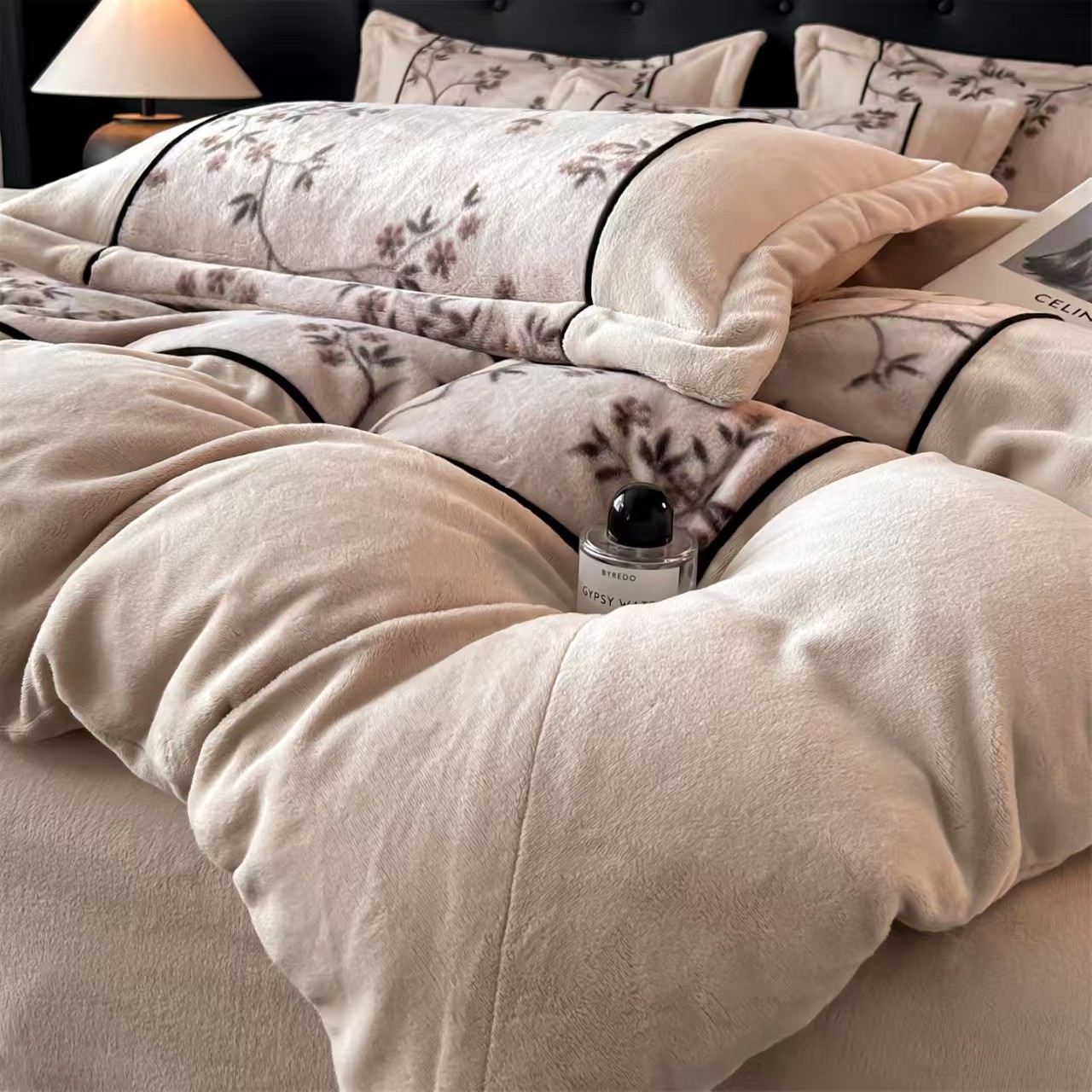 Milchfaser-Fleece Bettwäsche-Set, französischer Luxus-Stil