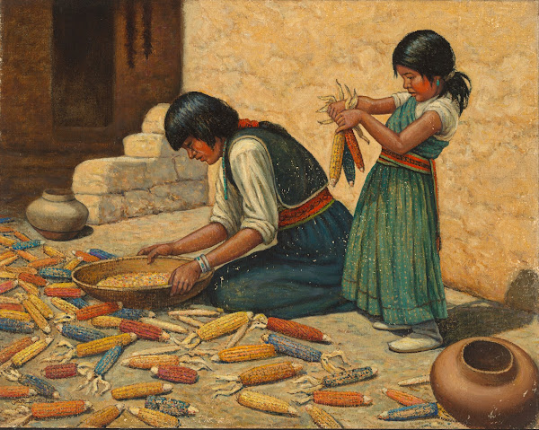Drying Corn ca 1937 1943