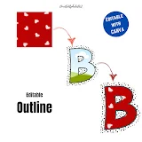 Dalmatian Dots Canva frames Bold Doodle Alphabet Template photo 3 template 228
