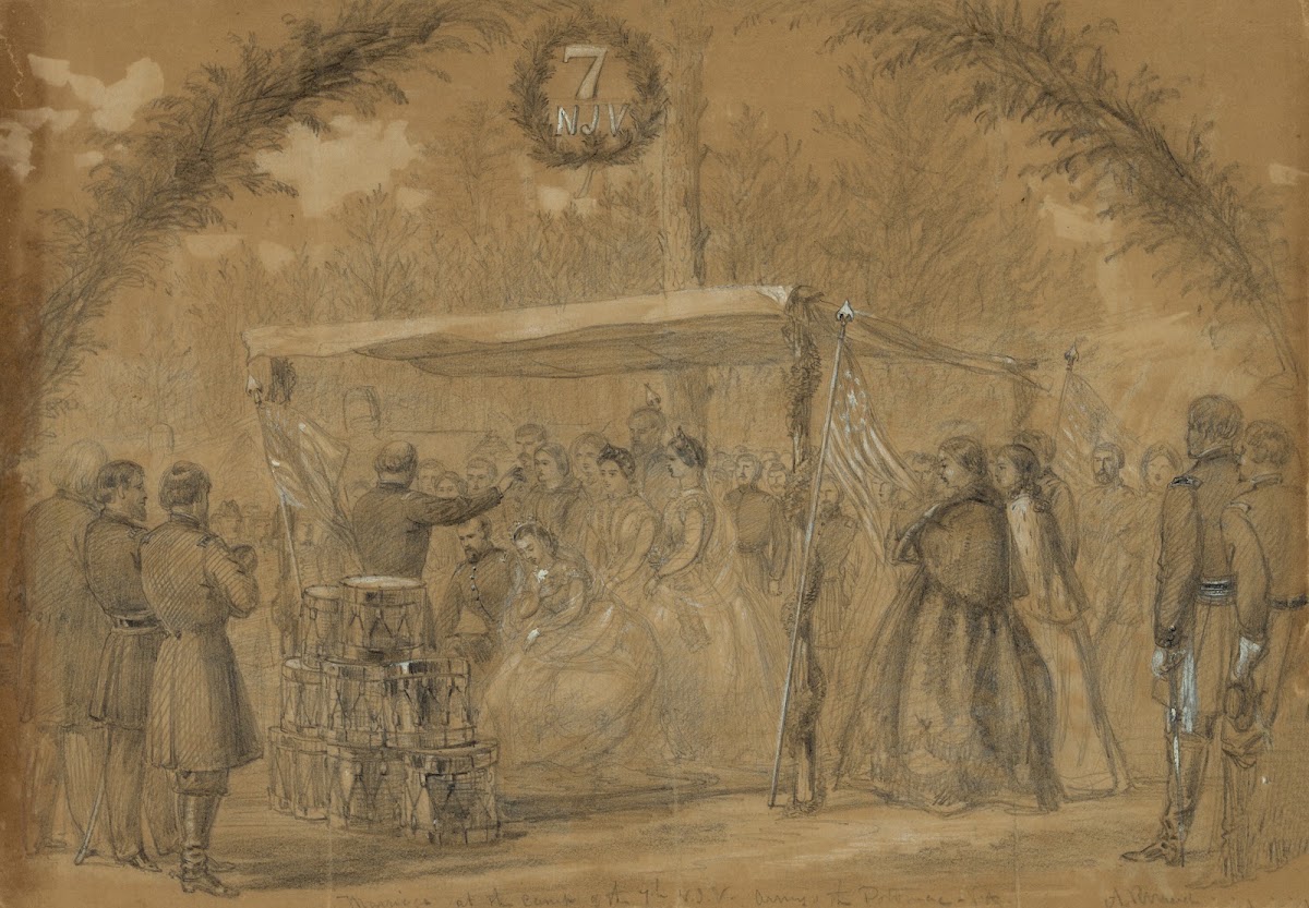 Marriage at the camp of the 7th NJV Army of the Potomac Va 1863