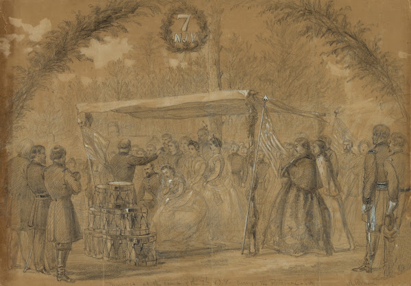 Marriage at the camp of the 7th NJV Army of the Potomac Va 1863