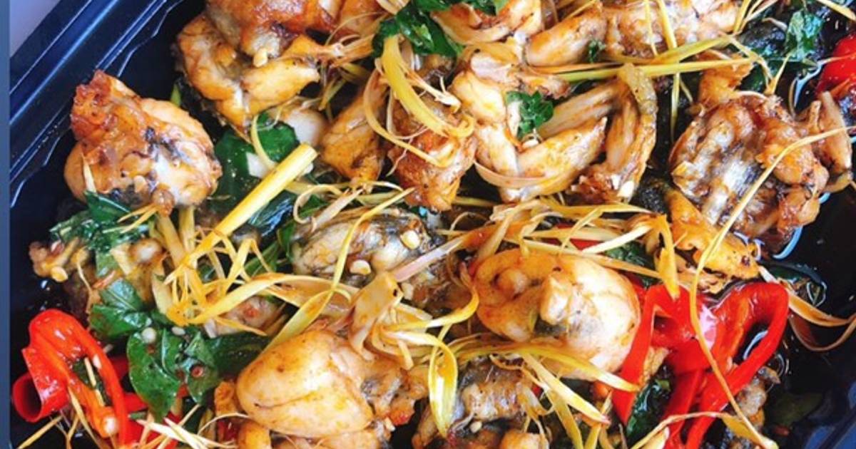 Ếch xào sả ớt