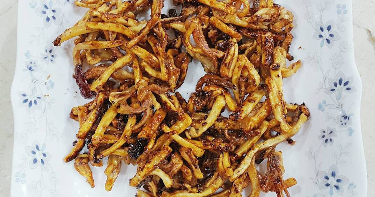 Mực khô chiên nước mắm