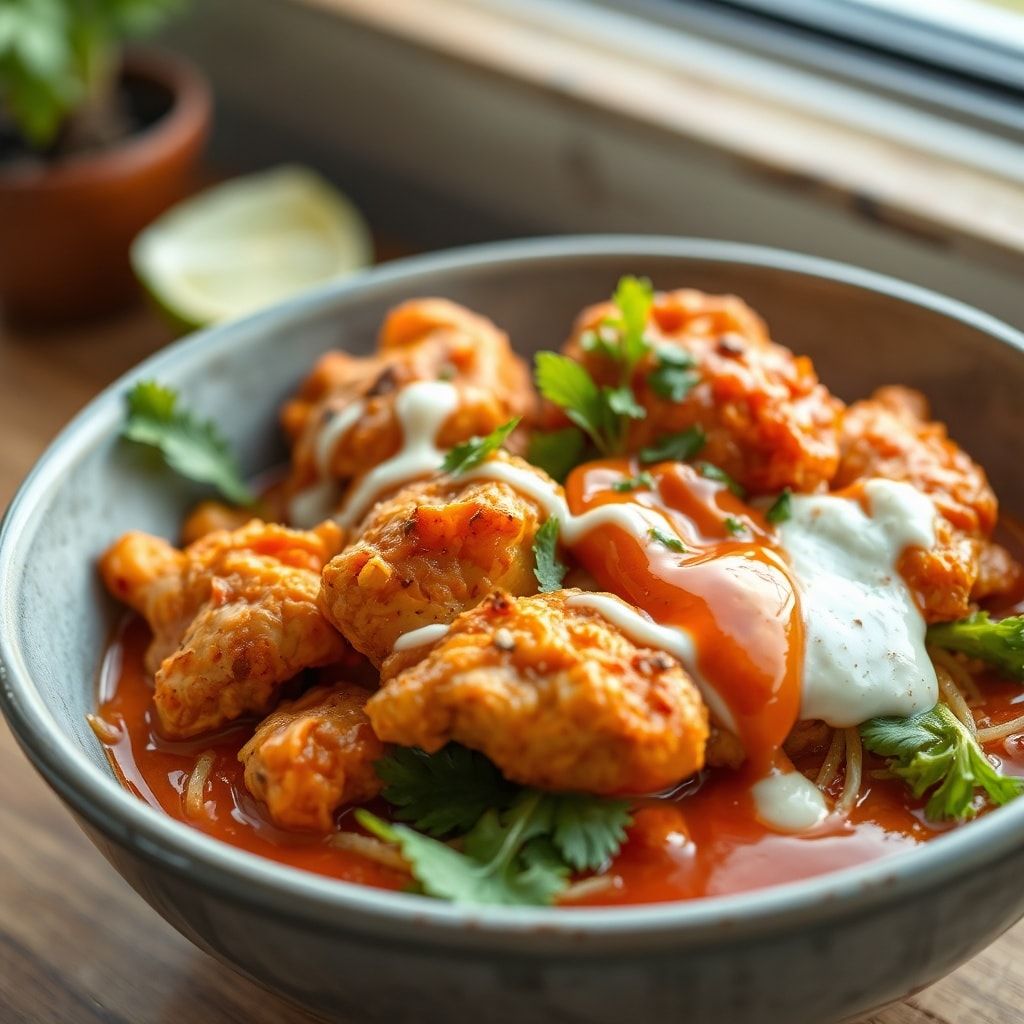 Easy Sweet Chili Chicken Bowl with Coconut Lime Sauce (30-Minute Weeknight Win) finished
