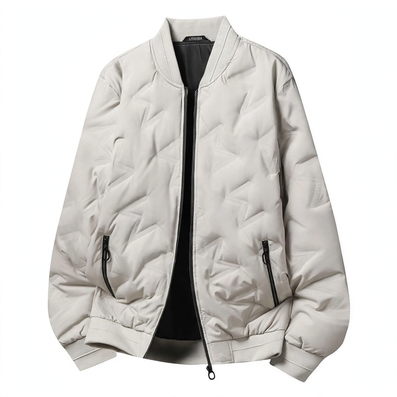 Men's down jacket in baseball style, warm, winter