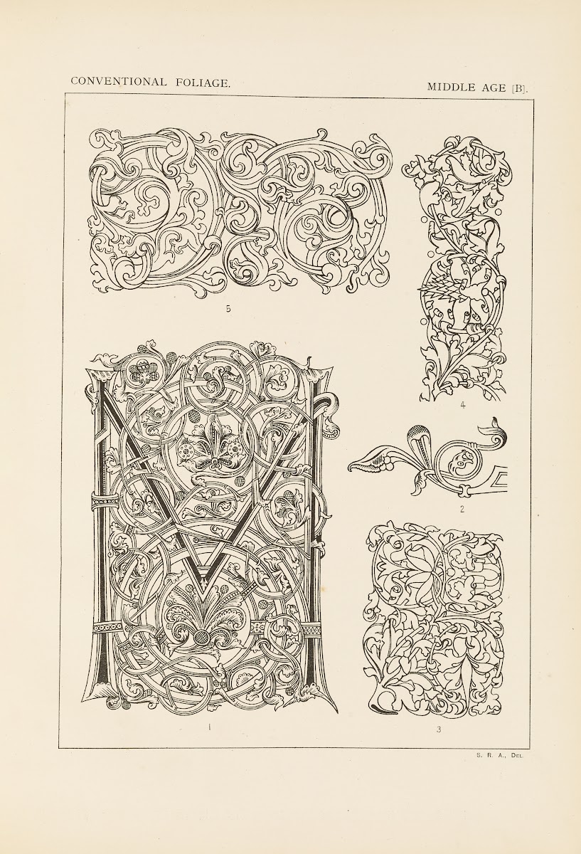 Outlines of ornament in the leading styles Pl54 1881
