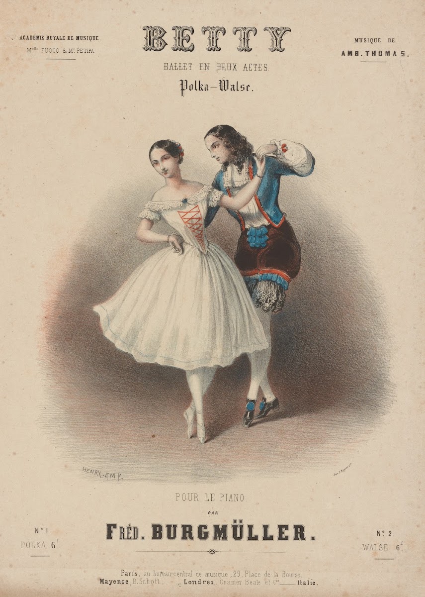 Betty ballet en deux actes polka walse Académie royale de musique 1846