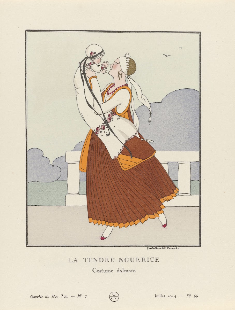 La Tendre Nourrice Costume Dalmate 1914