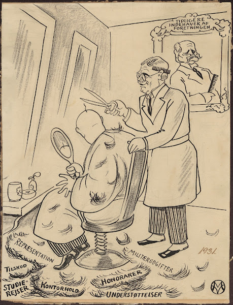 Interior of a Barber Shop 1931
