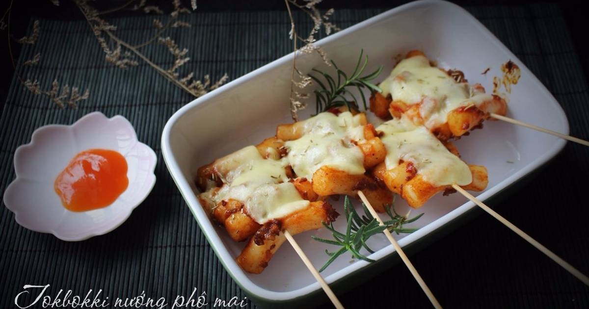 Bánh gạo cay nướng phô mai