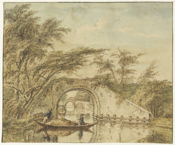 Van de Buiten Cingel te zien na de Nieuwe gragt te Haarlem 1780