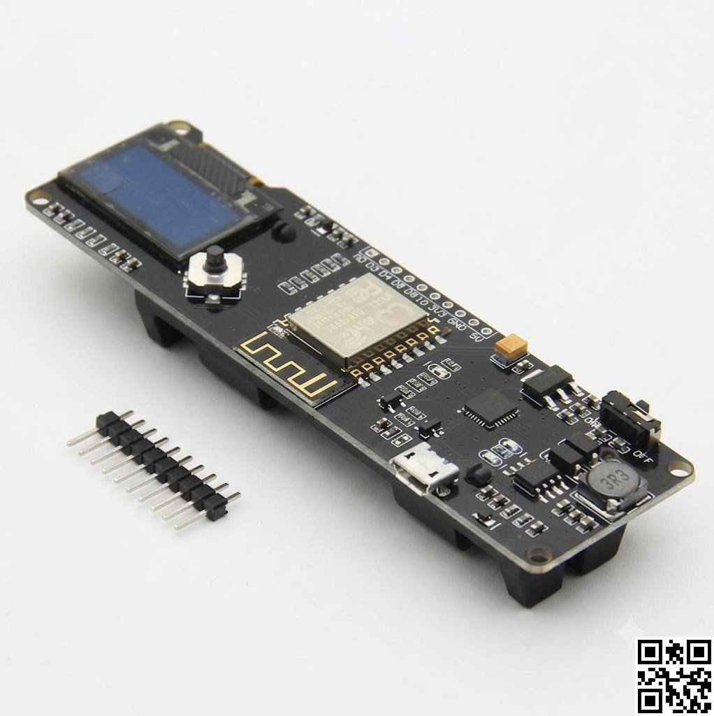 ESP8266 ESP-WROOM-02 OLED Có Đế Pin 18650