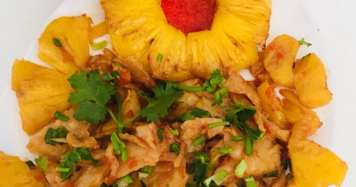 Mì căn xào thơm chua ngọt (chay) 🍍🍍🍍