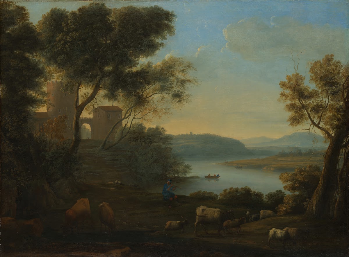 Pastoral Landscape The Roman Campagna ca 1639