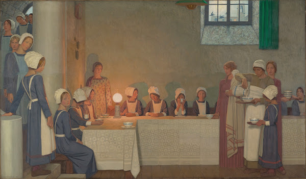 Orphan Girls Entering the Refectory of a Hospital 1915