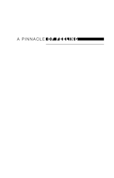 A Pinnacle of Feeling- American Literature and Presidential Government