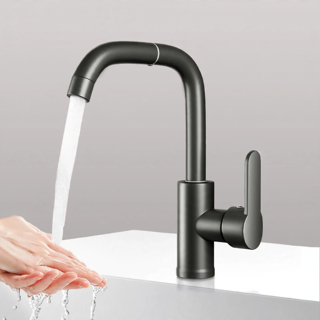 Stainless Steel Kitchen Faucet with Ceramic Valve