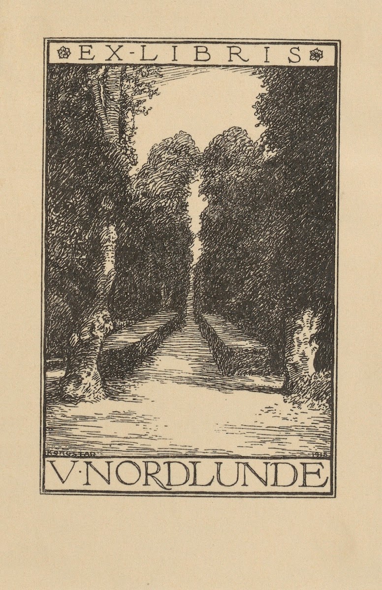 Ex Libris  Volmer Nordlunde 1918