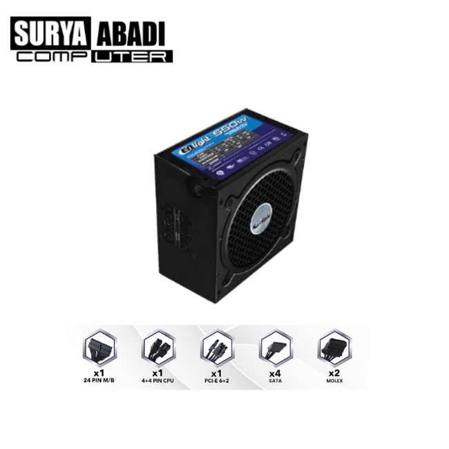 POWER SUPPLY ENLIGHT 550W FULL MODULAR
