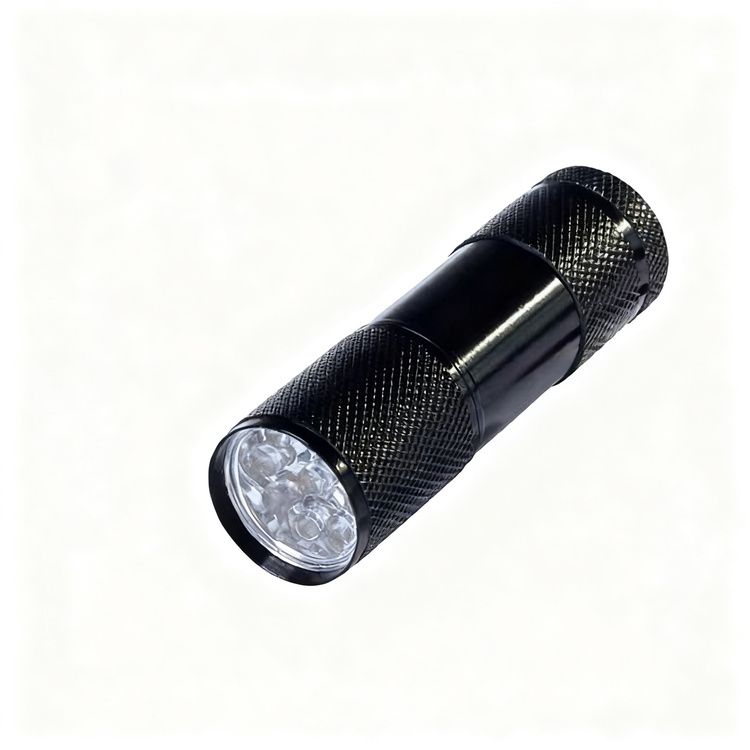 UV flashlight with aluminum housing