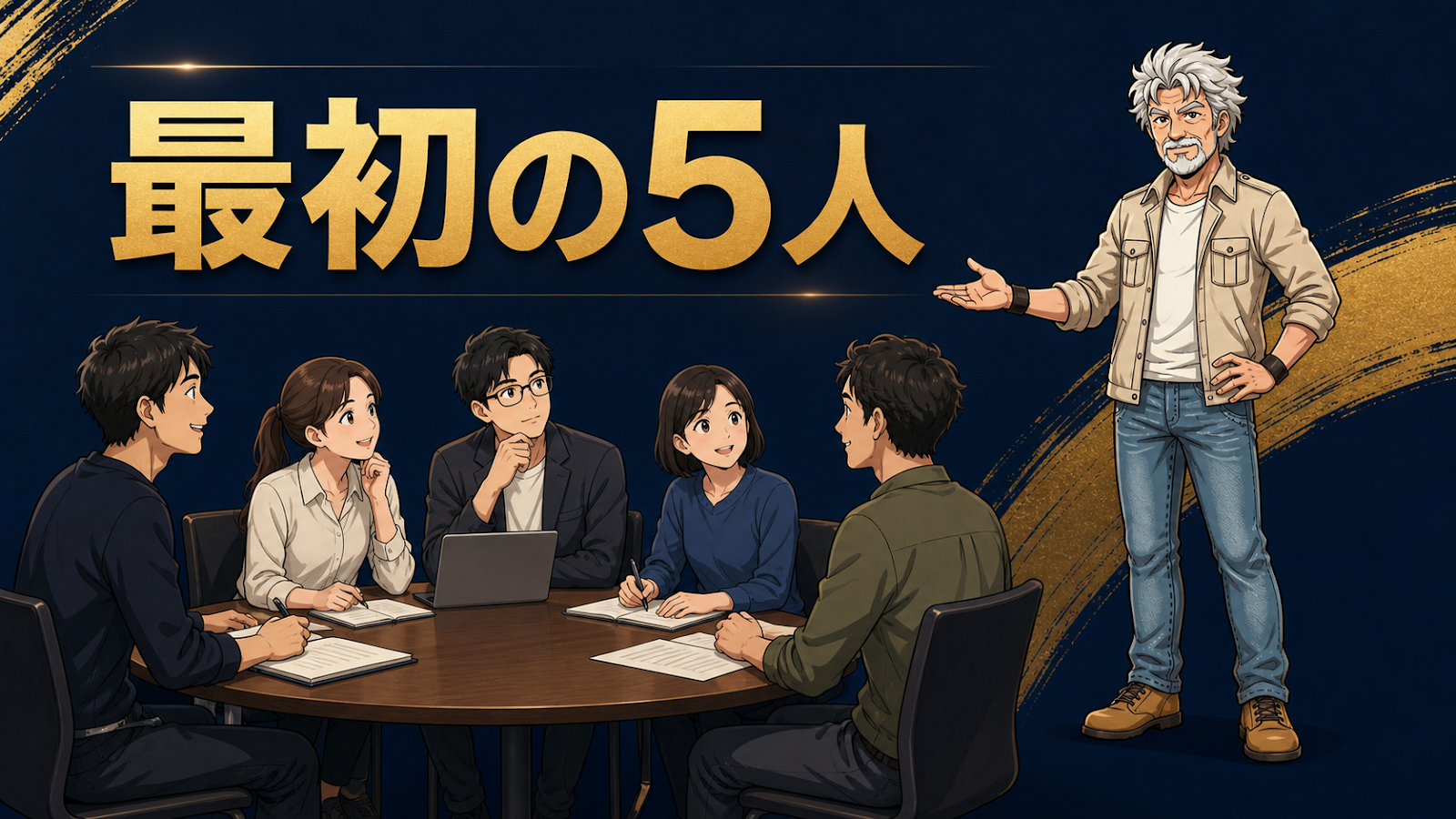 コミュニティの最初の5人を集める