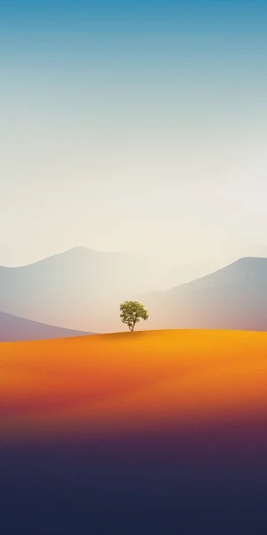 Minimalist, Desert, Landscape, Horizon Full HD iPhone Wallpaper Background