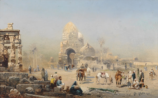 Orientalische Straßenszene