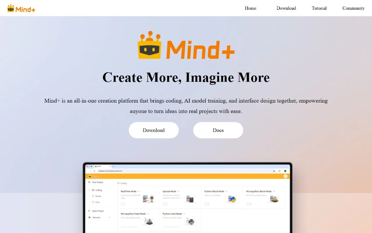 Captura de Mind+