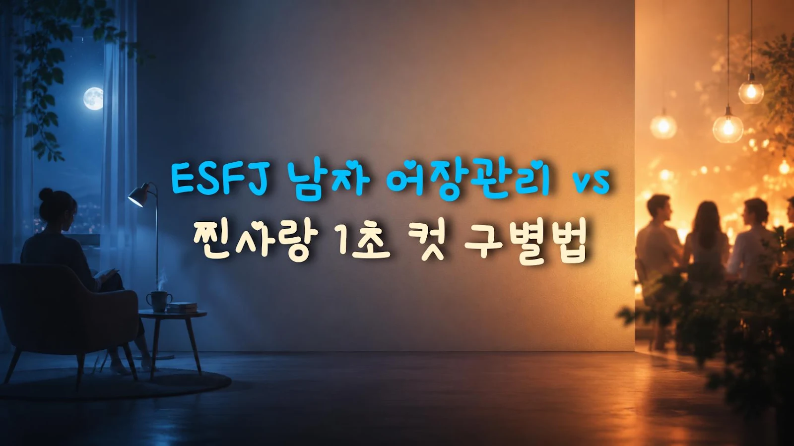 ESFJ 남자 어장관리 vs 찐사랑 1초 컷 구별법