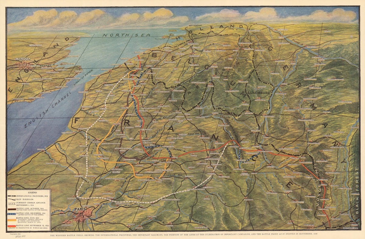 The Western Battle Field 1918