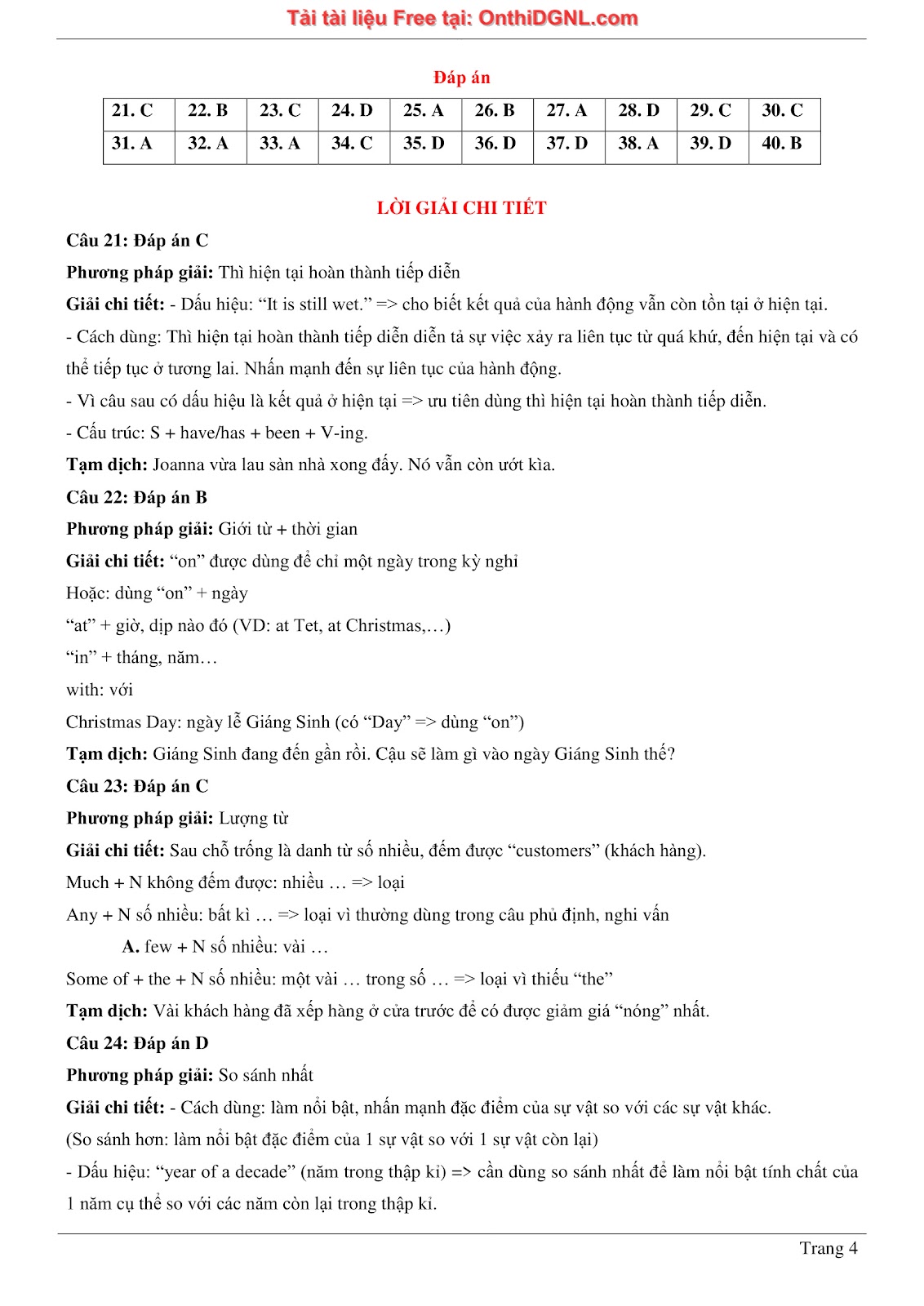 800 bài tập môn Tiếng Anh - Ôn thi ĐGNL ĐHQG TP HCM Phần 1