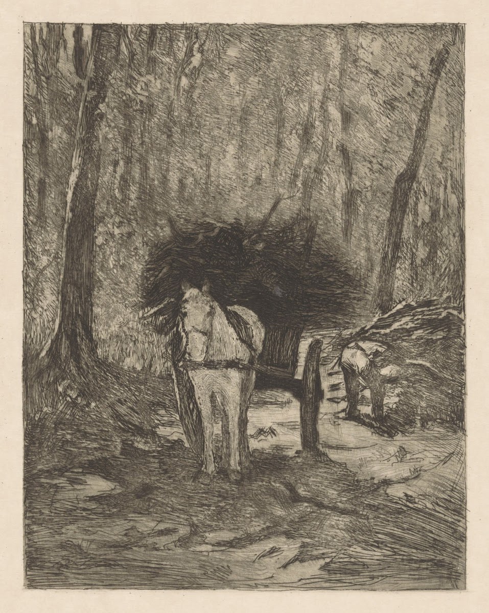 Sprokkelende man in een bos 1878   1931