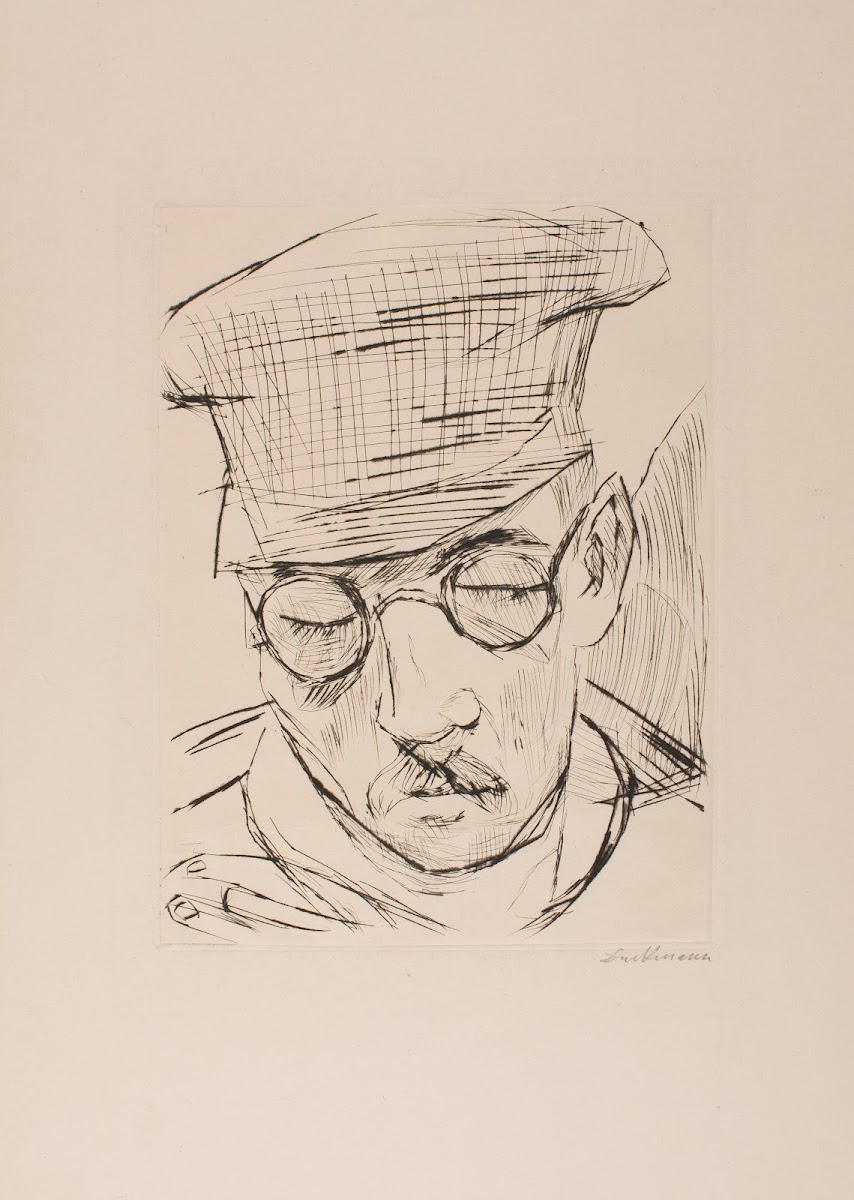 Man with Cap and Glasses 1919