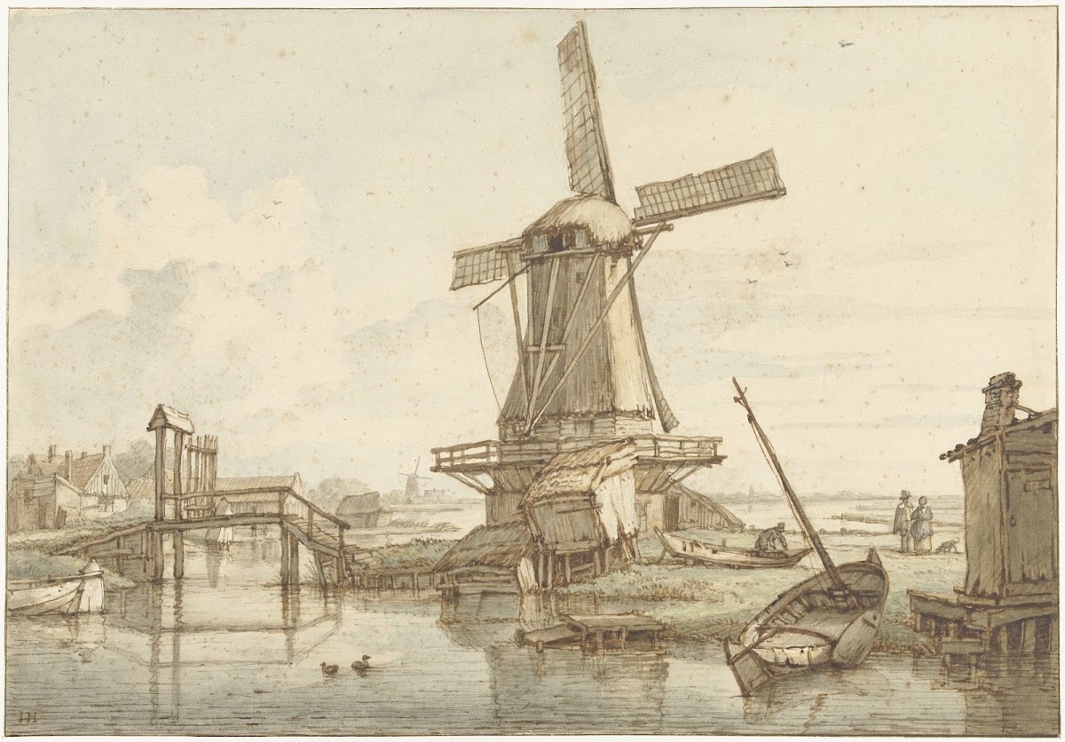 Landschap met windmolen 1776   1822