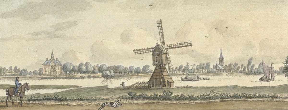 Gezicht op Tienhoven en het huis Herlaar 1750
