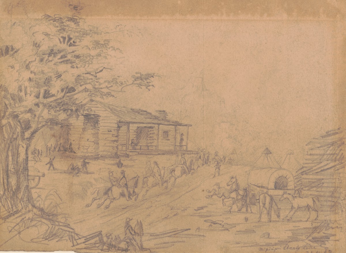 Mississippi state line near Corinth April 1862 1862