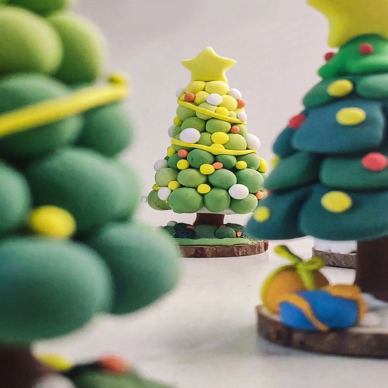 DIY Christmas Tree Craft Kit from Modeling Clay