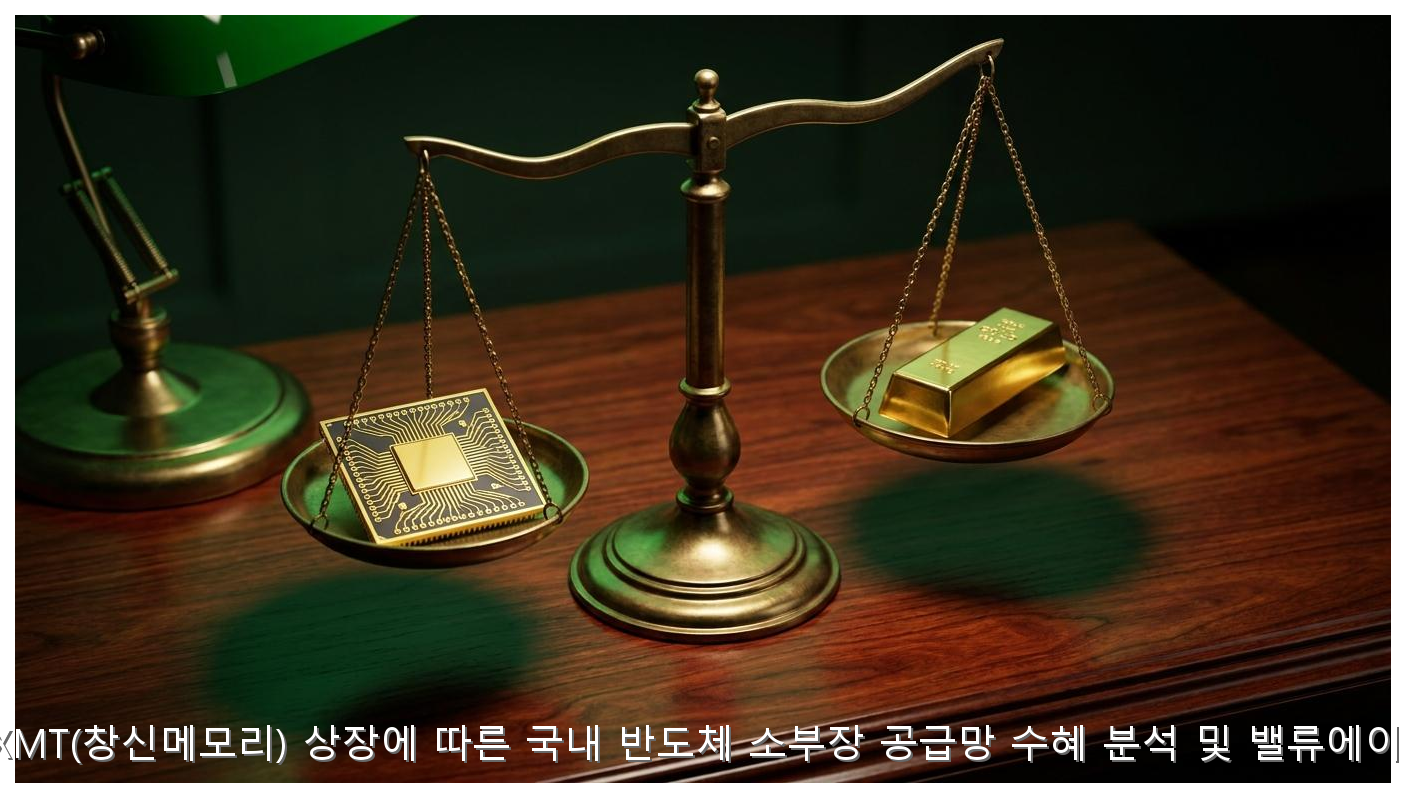 중국 CXMT(창신메모리) 상장에 따른 국내 반도체 소부장 공급망 수혜 분석 및 밸류에이션 전망 핵심 안내 및 분석 인포그래픽 (3)