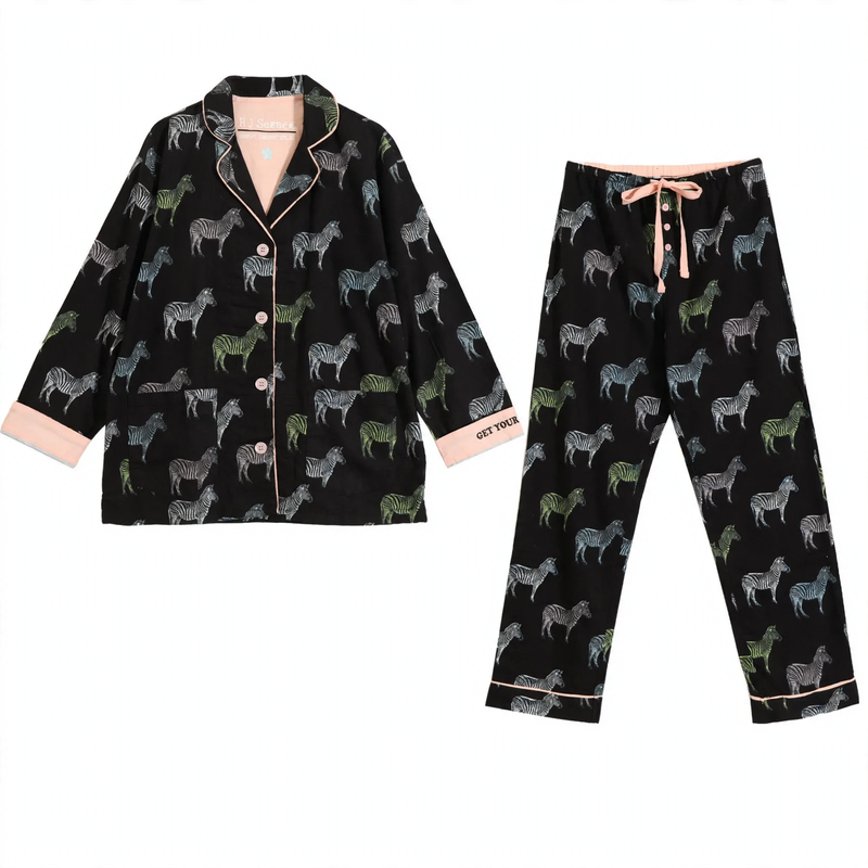 Women's Pajama Set, Cotton, Double Brushed, Versatile