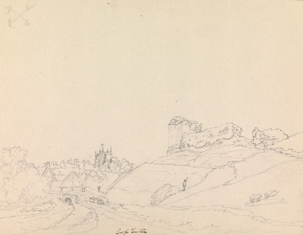 Corfe Castle Dorset England 1791