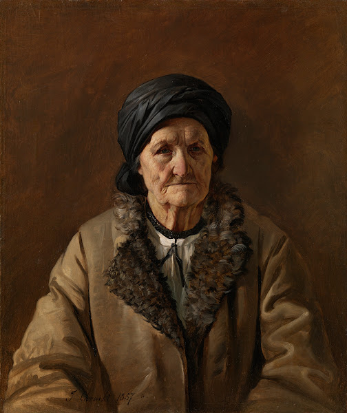 Portrait of Belorussian Landlady Potiralovskaia 1857