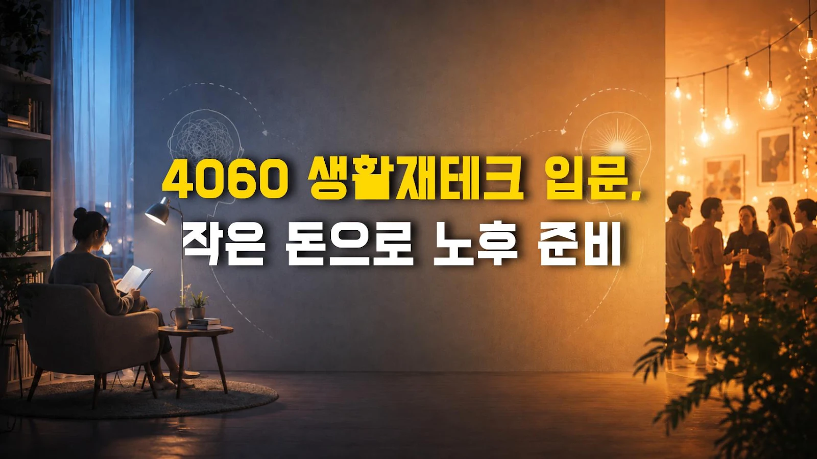 4060 생활재테크 입문, 작은 돈으로 노후 준비