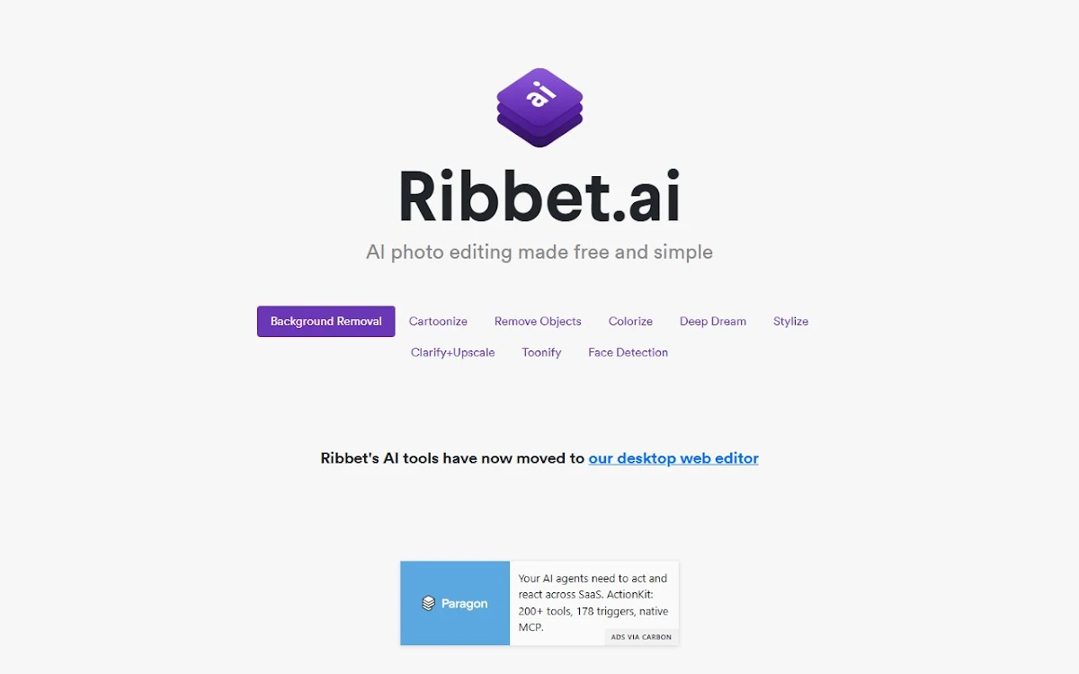 Captura de Ribbet.ai