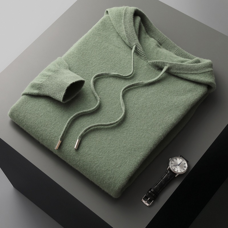 Men's Cashmere-Wool Blend Hoodie