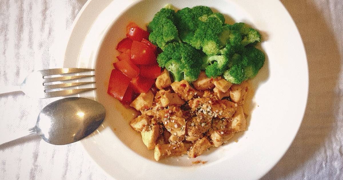 🌶 Ức Gà Xào Cay Eat Clean