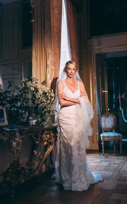 Paar auf der Schlosstreppe