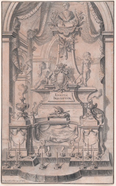 Design for a Funeral Monument Preparatory Drawing for a Print 172441