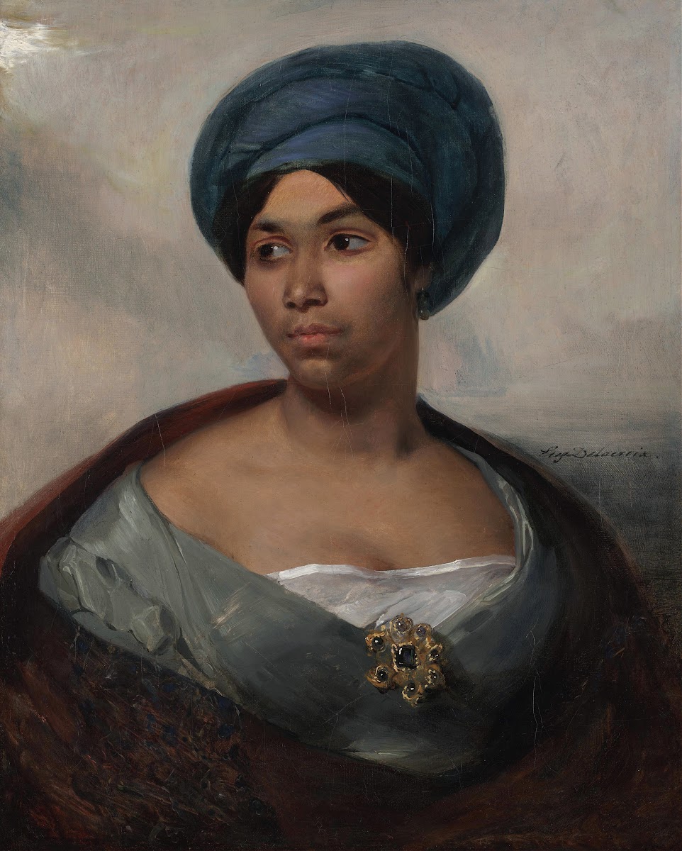 Portrait of a Woman in a Blue Turban About 1827