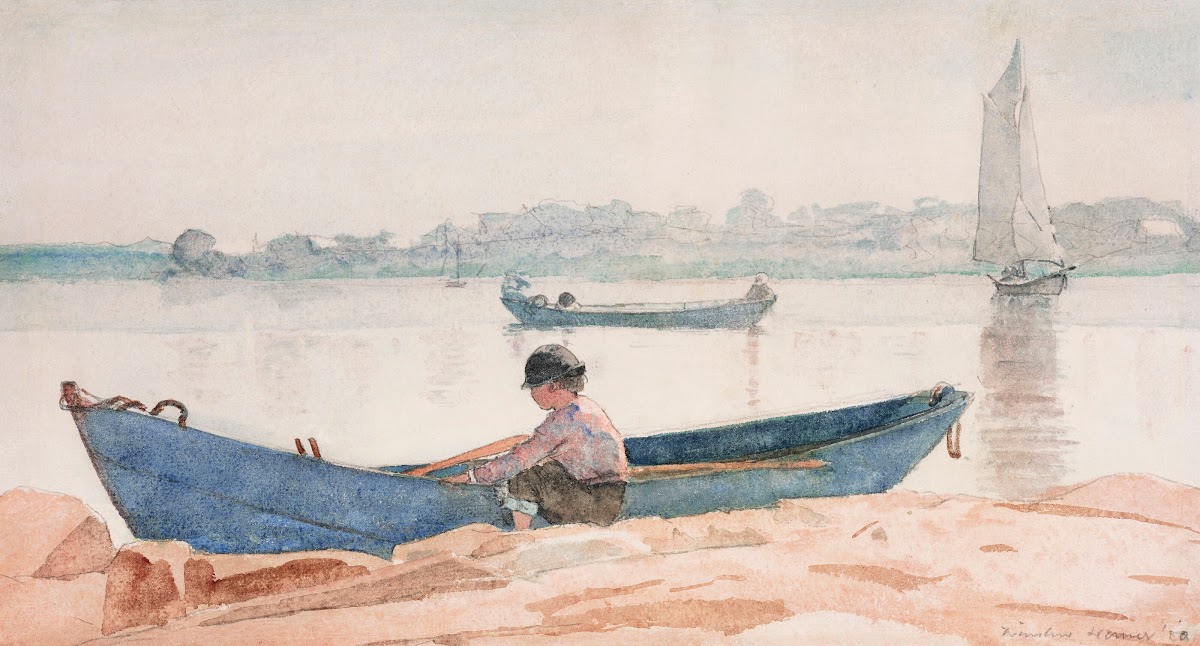 Boy with Blue Dory 1880