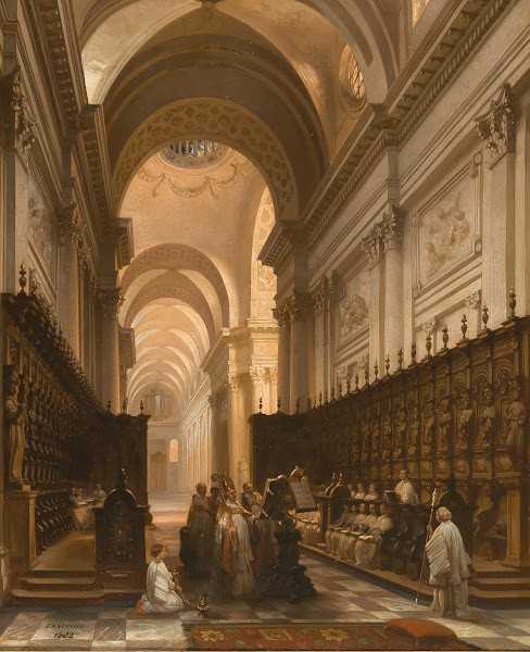 Paris Choir Of The Basilica Of St GenevièVe PanthéOn During The Second Empire 18